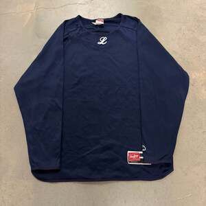 Rawlings Baseball Jersey Shirt Navy Long Sleeve Athletic Practice Tee M